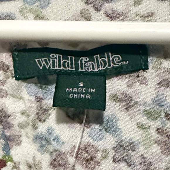 Wild Fable Backless Floral Dress - White, blues, pink, and maroon colors. Size S - Picture 3 of 8